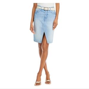 NYDJ Blue Denim Pencil Skirt Size 10 NWT